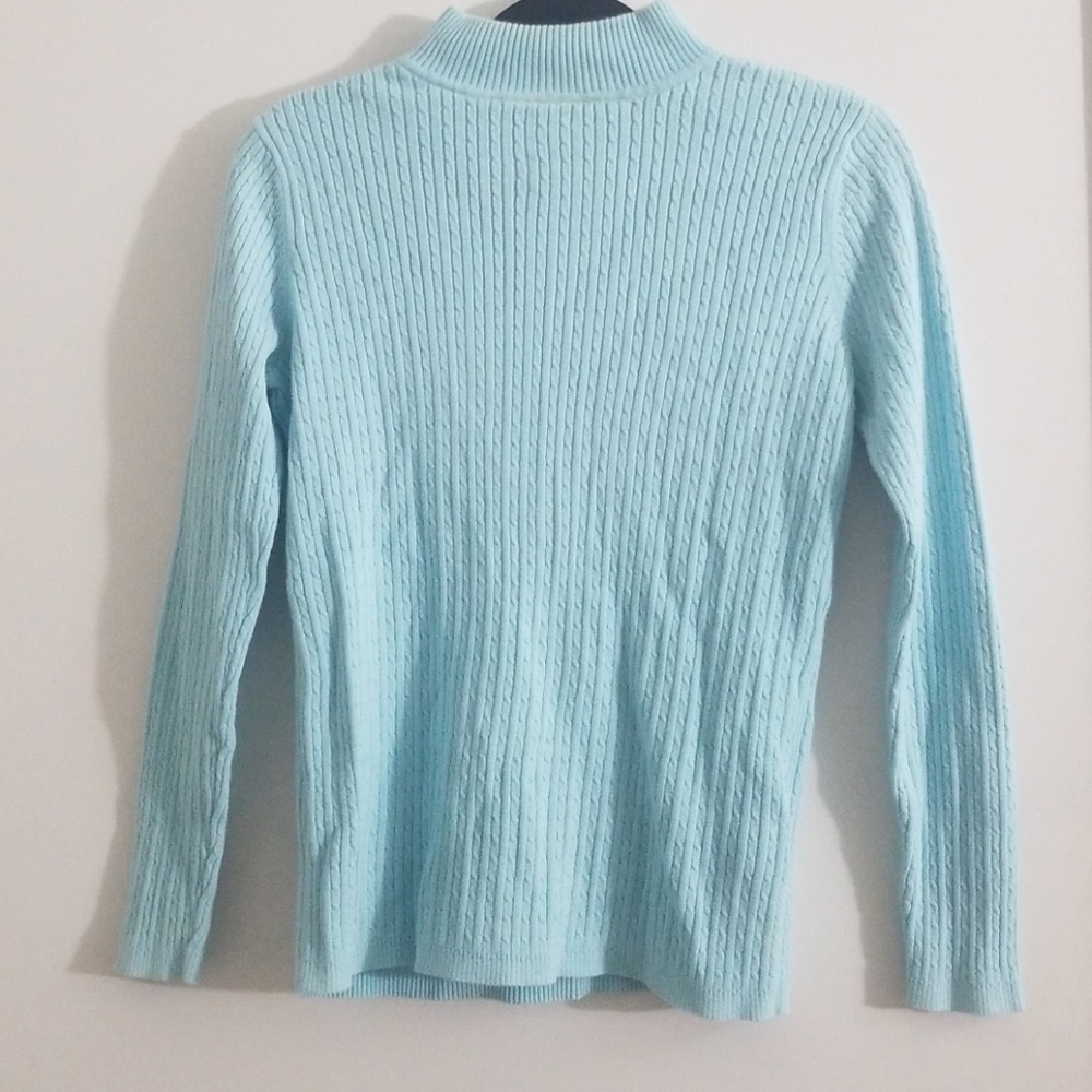 Baby blue turtle neck